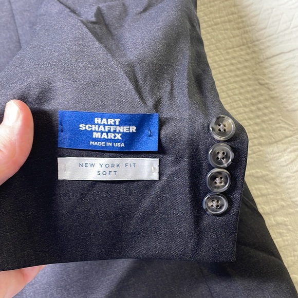 ⭐️NWT (895) Hart Schaffner Marx New York Fit Reda Flexo Italian wool blazer 44R - Picture 4 of 11